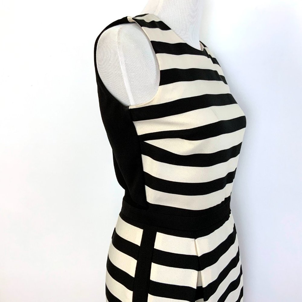 Striped Pleated Sleeveless Dress By Malene Birger Lillian Sz S - Picture 7 of 16